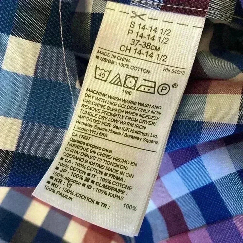 Banana Republic Grant fit non-iron 100% cotton casual button down shirt